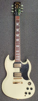 Vintage - VS6 Double Cutaway Electric Guitar - Vintage White (Second Hand)