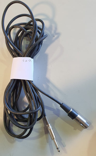 Female XLR to 6.3 Jack Cable - 6 Metres - Second Hand