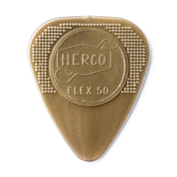 Herco - Flex 50 Medium Guitar Pick - Gold