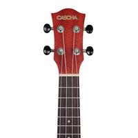 Cascha - Premium Mahogany Soprano Ukulele -  Red