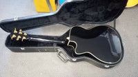 K Yairi - WY-1 Black satin Acoustic Electric Guitar - Second Hand