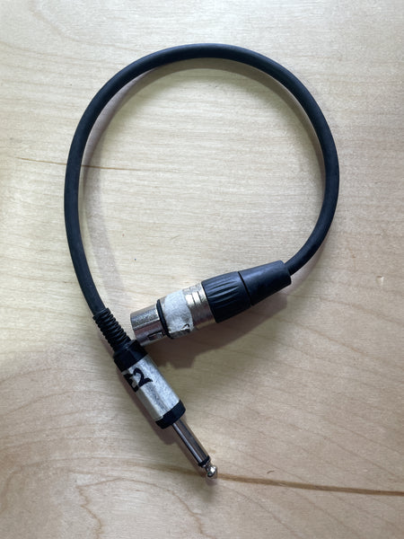 Female XLR to 6.3 Jack - 18" Cable  (Second Hand)