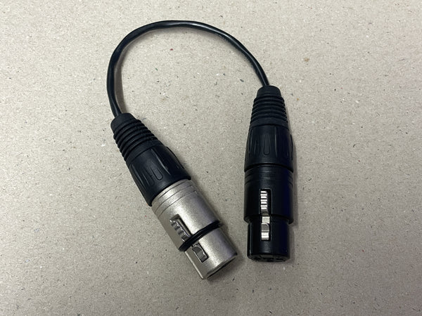 Female XLR to Female XLR - 27cm Cable (Second Hand)