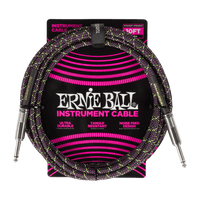 Ernie Ball - 10ft Braided Cable ST/ST - Purple Python