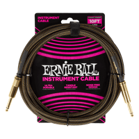 Ernie Ball - 10ft Braided Cable ST/ST - Pay Dirt