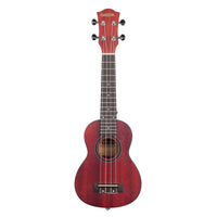 Cascha - Premium Mahogany Soprano Ukulele -  Red