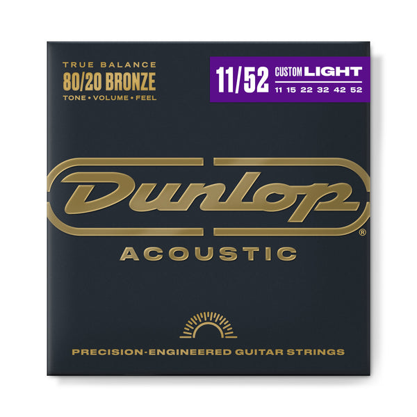 Dunlop - Bronze Acoustic Guitar Strings - 11/52 Medium Light