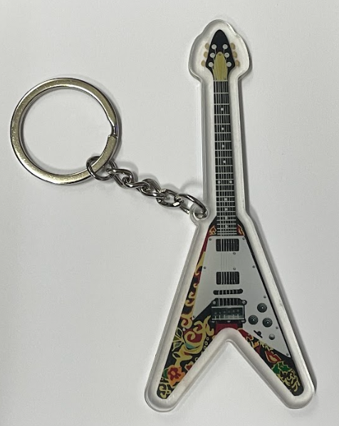 Funky V Type Keyring