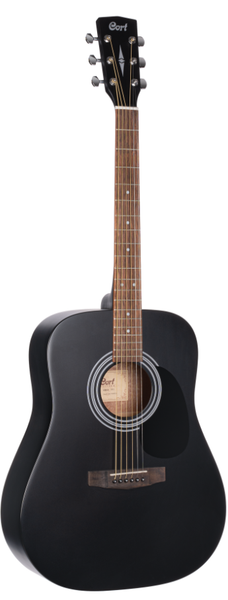 Cort - Standard Series Dreadnought Acoustic Guitar - Black Satin