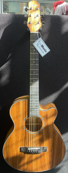 Aiersi - 40" Cutaway Acoustic Guitar - Zebrawood