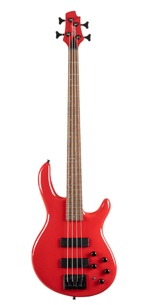 Cort - C4 Deluxe Bass Guitar - Candy Red