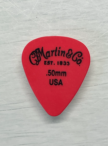 Martin - Delrin Pick - 0.50mm (Red)