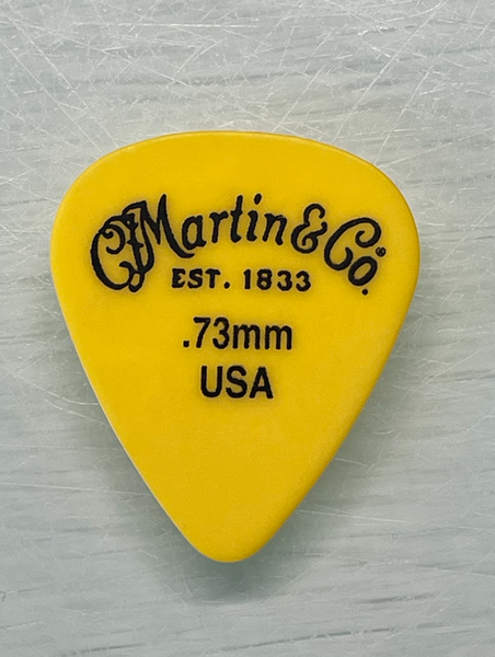 Martin - Delrin Pick - 0.73mm (Yellow)