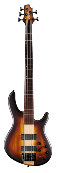 Cort - C5 Plus ZBMH 5 String Bass Guitar - Open Pore Tobacco Burst