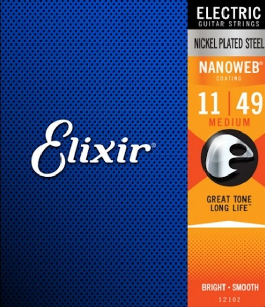 Elixir - Nanoweb Electric Guitar Strings - 11/49