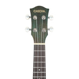 Cascha - Premium Mahogany Soprano Ukulele -  Aquamarine