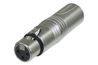 Neutrik -  NA3F5M - 3 pole XLR female - 5 pole XLR male for lighting (DMX) applications.