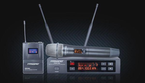 Pasgao Wireless Mic System with Handheld Mic