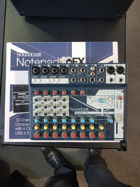 The　Music　Warehouse　Mixer　Notepad-12FX　Soundcraft　–