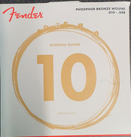 Fender - Acoustic Guitar Strings - Phosphor Bronze - 10/48