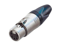 Neutrik - NC5FXX - 5 pole female cable connector with Nickel housing and silver contacts.