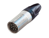 Neutrik - NC6MXX - 6 pole male cable connector with Nickel housing and silver contacts.