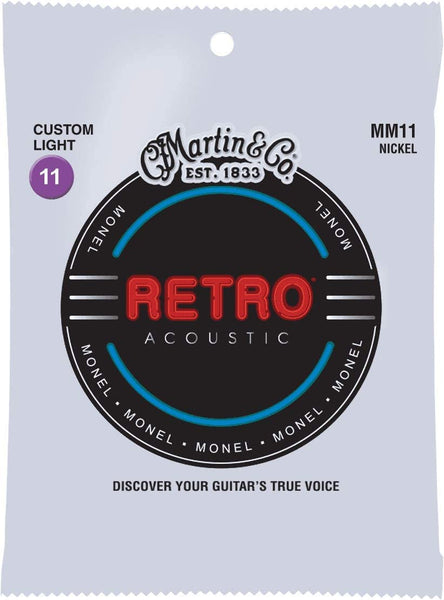 Martin - Retro Nickel Acoustic Guitar Strings - 11/52