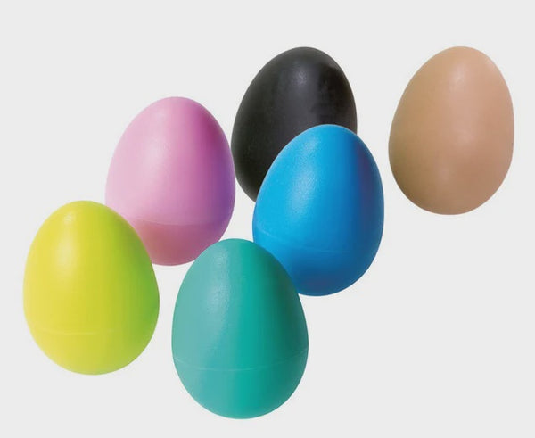 Egg Shakers - Assorted Colours (pastels/black) (each individual)