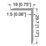 Penn Elcom E0810 Single Angle Extrusion 29.7mm x 19mm