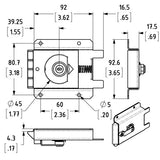 Penn Elcom L2472 Slam Latch For Slam Lid System Lockable