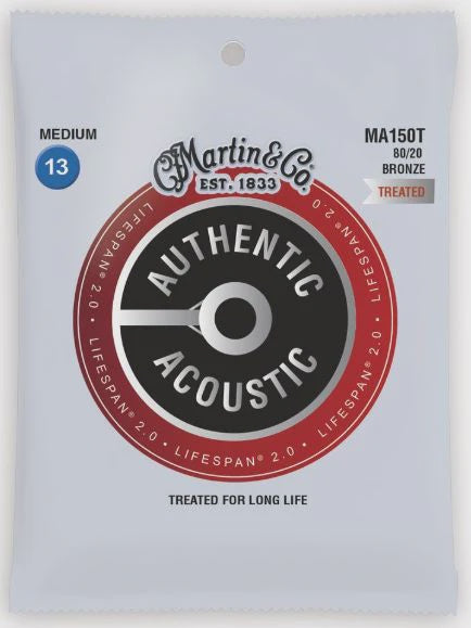 Martin - Authentic Acoustic Treated Bronze Guitar Strings - 13/56