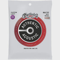 Martin - Authentic Acoustic Treated Bronze Guitar Strings - 11/52