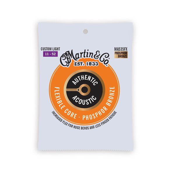 Martin - Authentic Acoustic FX Phosphor Bronze Guitar Strings - 11/52