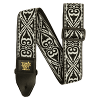 Ernie Ball - Jacquard Strap - Black Heart