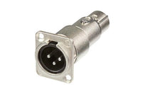 Neutrik -  NA3MDF - XLR male-female feedthrough adapter for panel mount.