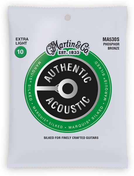 Martin - Marquis Silked Phosphor Bronze Guitar Strings - 10/47